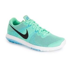 Nike women’s Flex Fury 2 shoes. Size 8. Bright turquoise color